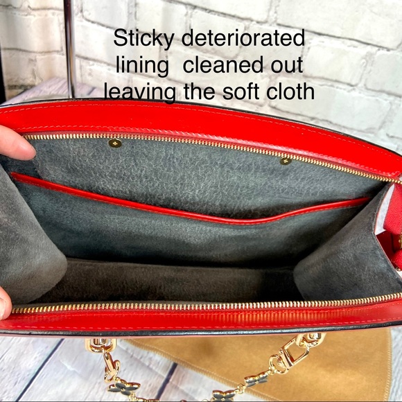 Louis Vuitton red Epi shoulder bag or crossbody with charms - Picture 8 of 15